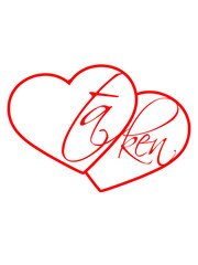 2 herzen taken vergeben liebe verliebt paar pärchen freunde love herz heiraten hochzeit junggesellenabschied verlobung