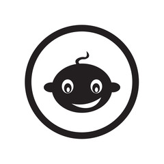 baby zone icon vector sign and symbol isolated on white background, baby zone logo concept