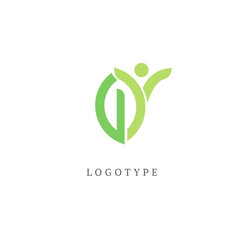 Abstract nature logo icon vector design. healthy food, ecology, spa, business, diet vector logo