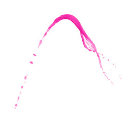 Splash of liquid in motion isolated