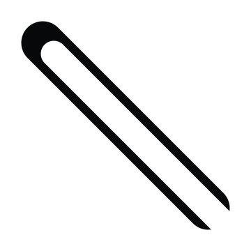 recommend clip art: A black and white silhouette of some BBQ tongs