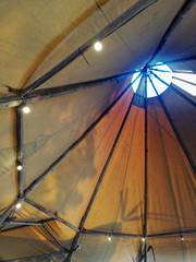  Abstract view of inside a tipi © Sy Finch
