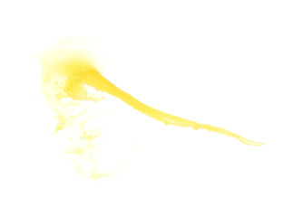 Splash of liquid in motion isolated