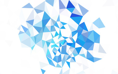 Light Blue, Red vector abstract polygonal background.