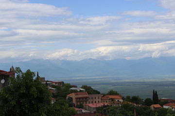 View over kakheti, georgia