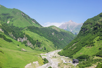 Fototapeta na wymiar mountain landscapes of Georgia