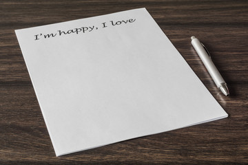 Letter to a loved one