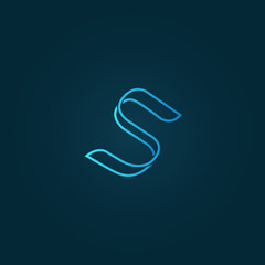 Monogram design elements, graceful template. Calligraphic elegant line art logo design.