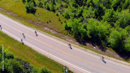 0374 Door County Triathlon Bicycle Race Stock Footage And Royalty