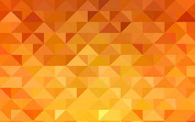 Light Orange vector low poly pattern.
