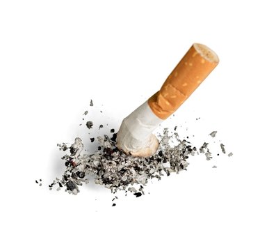 Cigarette butt Isolated