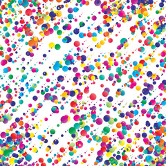 Dotted color lines abstract vector background.