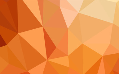 Light Red, Yellow vector low poly texture.