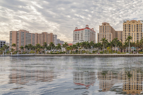 Waterfront reflections of West Palm Beach.