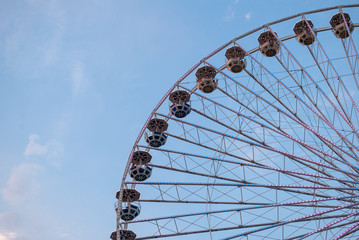 ferris wheel on the sky background