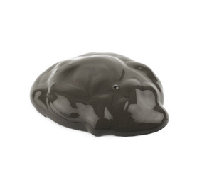 Spill of paint dye isolated