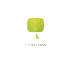 Abstract tree logo icon vector design. Landscape design, garden, Plant, nature and ecology vector logo