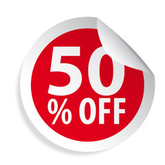 Fifty percent off sale