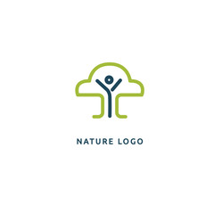 Abstract nature logo icon vector design. healthy food, ecology, spa, business, diet vector logo