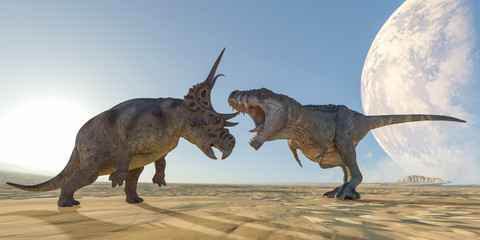 t-rex vs diabloceratops