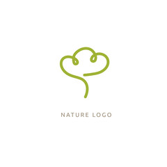 Abstract tree logo icon vector design. Landscape design, garden, Plant, nature and ecology vector logo