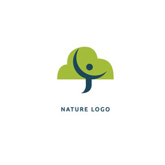 Abstract nature logo icon vector design. healthy food, ecology, spa, business, diet vector logo