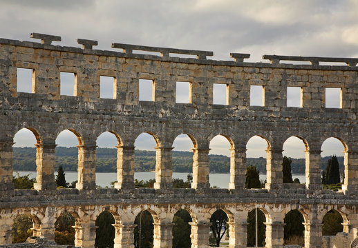 Pula Arena - Roman amphitheatre in Pula. Croatia