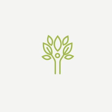 Abstract nature logo icon vector design. healthy food, ecology, spa, business, diet vector logo