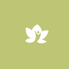 Abstract nature logo icon vector design. healthy food, ecology, spa, business, diet vector logo