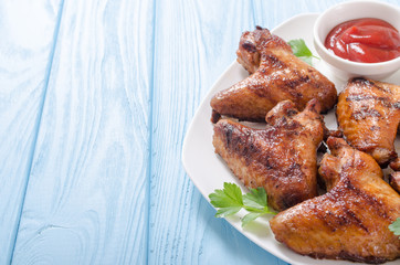 Grilled chicken wings
