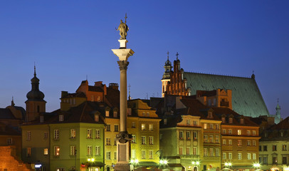 Obraz premium Castle square in Warsaw. Poland