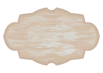 wooden panel with a shebbie-chic light brown coffee with blue rubbed paint object isolated on a white background