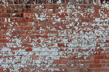 Old red brick wall