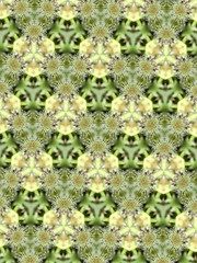 Green triangle abstract pattern
