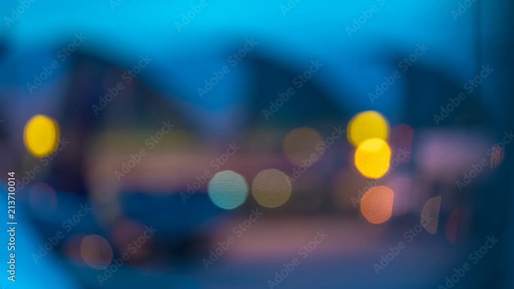 Poster building blurred bokeh background