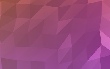 Abstract triangle geometrical pink background. Geometric origami style with gradient. 3D illustration