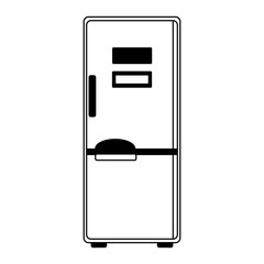 Fridge kitchen appliance vector illustration graphic design