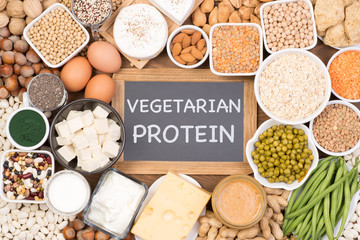 Protein in vegetarian diet. Food sources of vegetarian protein
