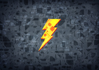 Electricity icon black background