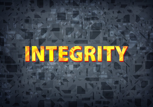 Integrity Black Background