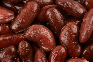 Surface coated with the kidney beans