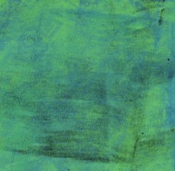 Colored paper with crayons.