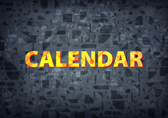Calendar black background