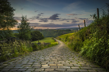The cobble brick road