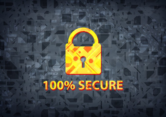 100% secure black background