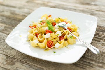 Pasta alla caprese, Mediterranean food