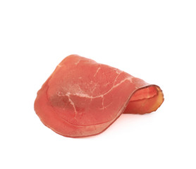Sliced ham isolated