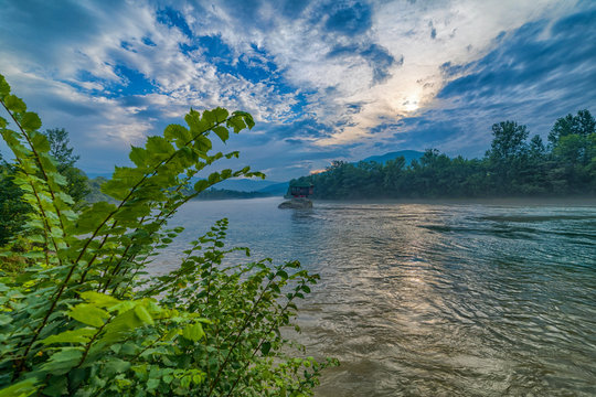 House on Drina river