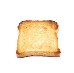 Toasted white bread isolated