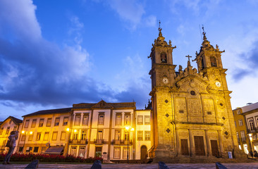Fototapeta na wymiar Holy Cross Church (Igreja de Santa Cruz) in Braga city, Portugal